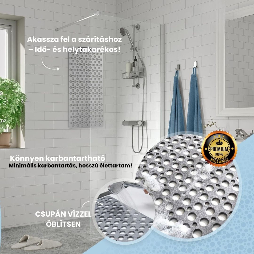 Csúszásgátló szőnyeg™ – Megelőzze a fürdőszobai baleseteket